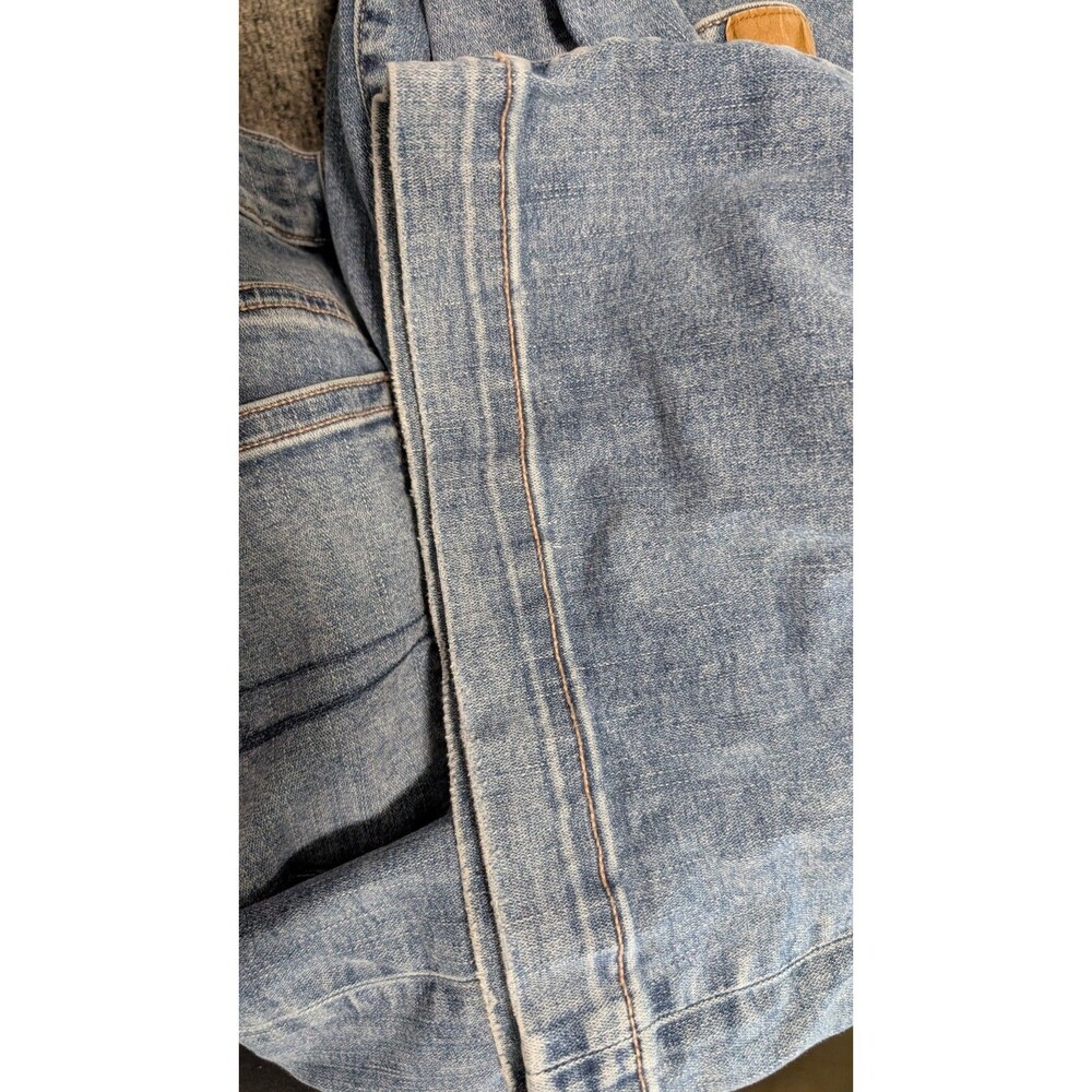 AEO American Eagle Womens Jeans 18 Short Wide Leg Super Stretch Blue Denim Pants - Picture 10 of 11